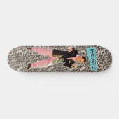 James Intveld Rockabilly Leopard Skateboard (Horizontal)