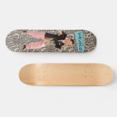 James Intveld Rockabilly Leopard Skateboard (Horizontal)