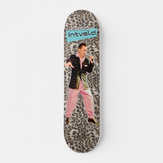 James Intveld Rockabilly Leopard Skateboard (Vorne)