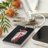 James Intveld Vintage Motorcycle Logo Black Schlüsselanhänger (Vorderseite rechts)