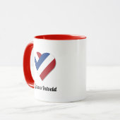 James Intveld with Netherlands Heart Flag Tasse (Vorderseite Links)
