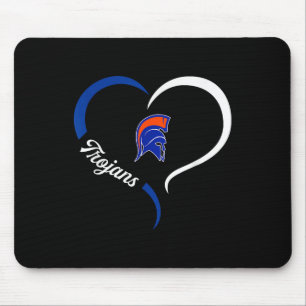 James Island Charter Trojans Logo Halbherz Sloga Mousepad