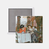 James Jacques Joseph Tissot | Ein Mittagessen Magnet (Vorderseite/Rückseite)