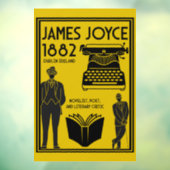 James Joyce Dublin Irland Fensteraufkleber (Blatt 3)