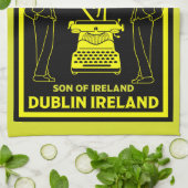 James Joyce Dublin Irland Geschirrtuch (Gefaltet)