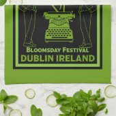 James Joyce Dublin Irland Geschirrtuch (Gefaltet)