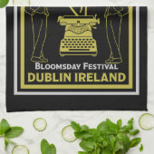 James Joyce Dublin Irland Geschirrtuch (Gefaltet)