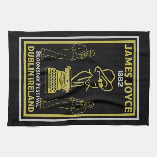 James Joyce Dublin Irland Geschirrtuch (Horizontal)