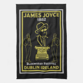 James Joyce Dublin Irland Geschirrtuch (Vertikal)