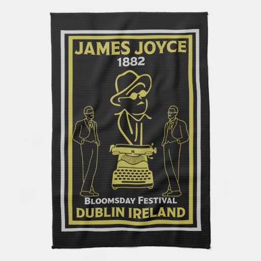 James Joyce Dublin Irland Geschirrtuch (Vertikal)