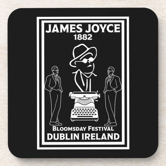 James Joyce Dublin Irland Getränkeuntersetzer (Vorderseite)