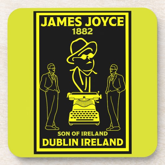 James Joyce Dublin Irland Getränkeuntersetzer (Vorderseite)