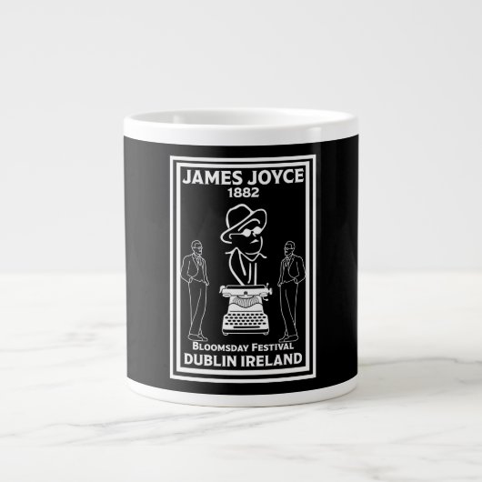 James Joyce Dublin Irland Jumbo-Tasse (Vorderseite)