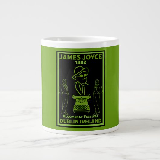 James Joyce Dublin Irland Jumbo-Tasse (Vorderseite)