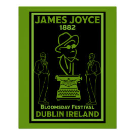 James Joyce Dublin Irland Poster