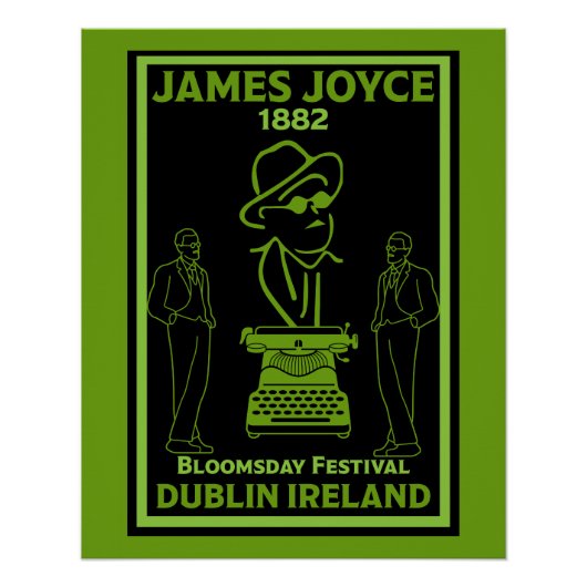 James Joyce Dublin Irland Poster (Vorderseite)