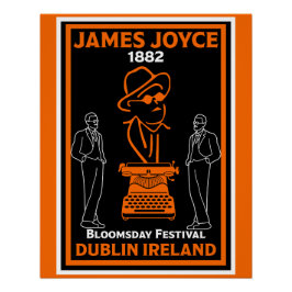 James Joyce Dublin Irland Poster