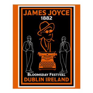 James Joyce Dublin Irland Poster