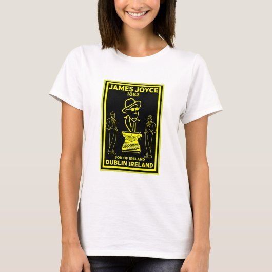 James Joyce Dublin Irland T-Shirt (Vorderseite)