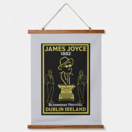 James Joyce Dublin Irland Wandteppich Mit Holzrahmen