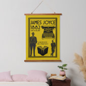 James Joyce Dublin Irland Wandteppich Mit Holzrahmen (Schlafzimmer)