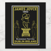 James Joyce Dublin Irland Weinetikett (Einzelnes Label)
