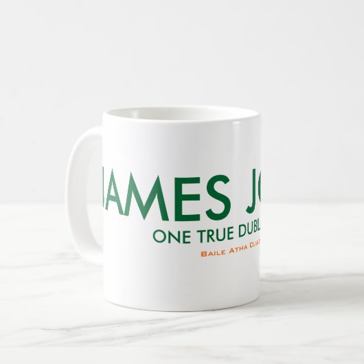 James Joyce Dubliner-Tasse Kaffeetasse (Vorderseite Links)