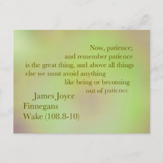 James Joyce Finnegans Wecke Zitat Postcard Postkarte