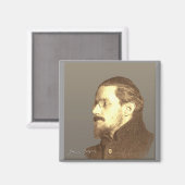 James Joyce Magnet (Vorderseite/Rückseite)