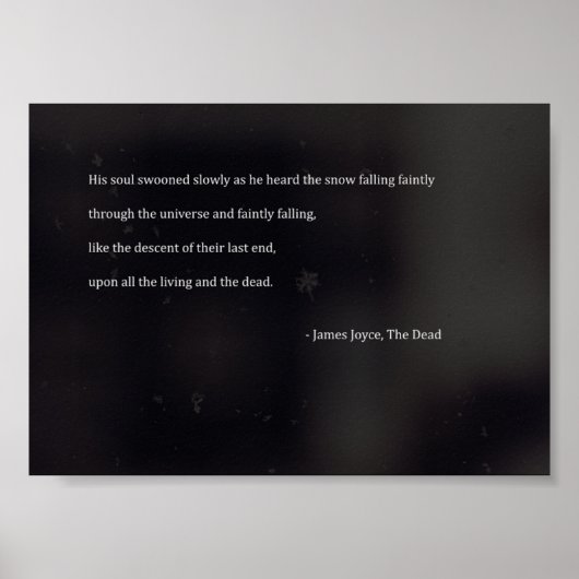 James Joyce Poster (Vorne)