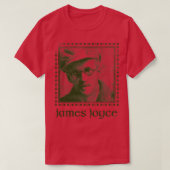 James Joyce Retro Faded Style Fan Design T-Shirt (Design vorne)
