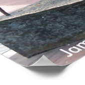 James Joyce Statue, Dublin Irland Poster (Ecke)