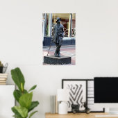 James Joyce Statue, Dublin Irland Poster (Heimbüro)