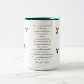 James Joyce Zitat Zweifarbige Tasse (Mittel)