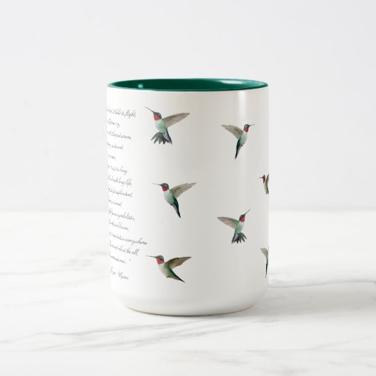 James Joyce Zitat Zweifarbige Tasse (Mittel)
