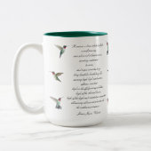 James Joyce Zitat Zweifarbige Tasse (Links)