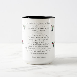 James Joyce Zitat Zweifarbige Tasse