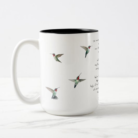 James Joyce Zitat Zweifarbige Tasse (Links)