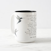 James Joyce Zitat Zweifarbige Tasse (Vorderseite Links)