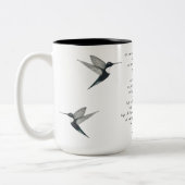 James Joyce Zitat Zweifarbige Tasse (Links)
