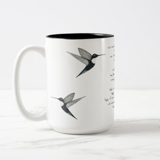 James Joyce Zitat Zweifarbige Tasse (Links)