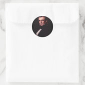 James K. Polk 11 Runder Aufkleber (Tasche)