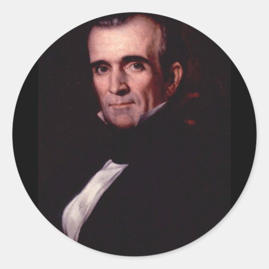 James K. Polk 11 Runder Aufkleber (Vorderseite)