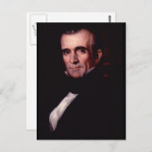 James K. Polk 11. US-Präsident Postkarte (Vorne/Hinten)