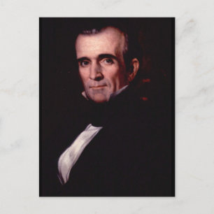 James K. Polk 11. US-Präsident Postkarte