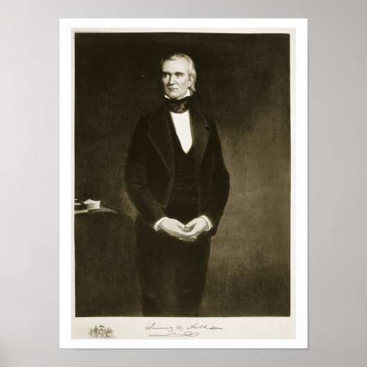 James K. Polk (1795-1849), 11. Präsident der EU Poster (Vorne)