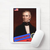 James K. Polk Baseball Card Mousepad (Mit Mouse)