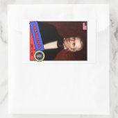 James K. Polk Baseball Card Rechteckiger Aufkleber (Tasche)