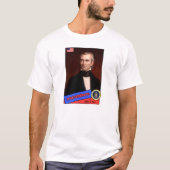 James K. Polk Baseball Card T-Shirt (Vorderseite)