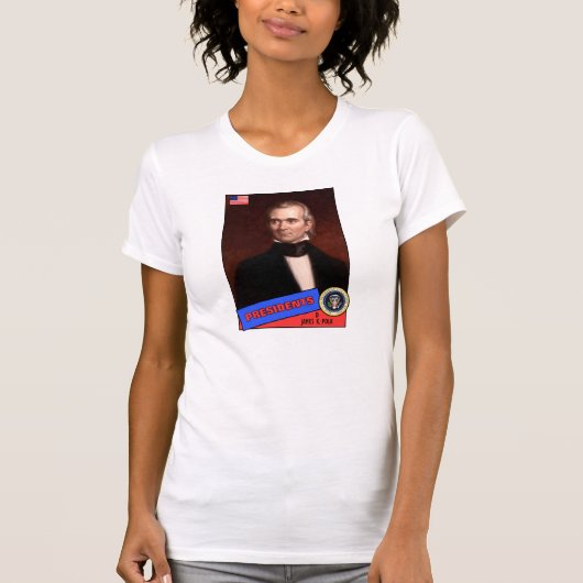 James K. Polk Baseball Card T-Shirt (Vorderseite)